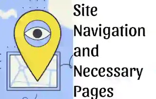 site navigation and necessary pages for adsense approval